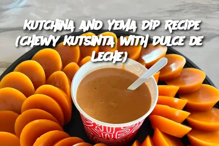 Kutchina and Yema Dip Recipe (Chewy Kutsinta with Dulce de Leche)