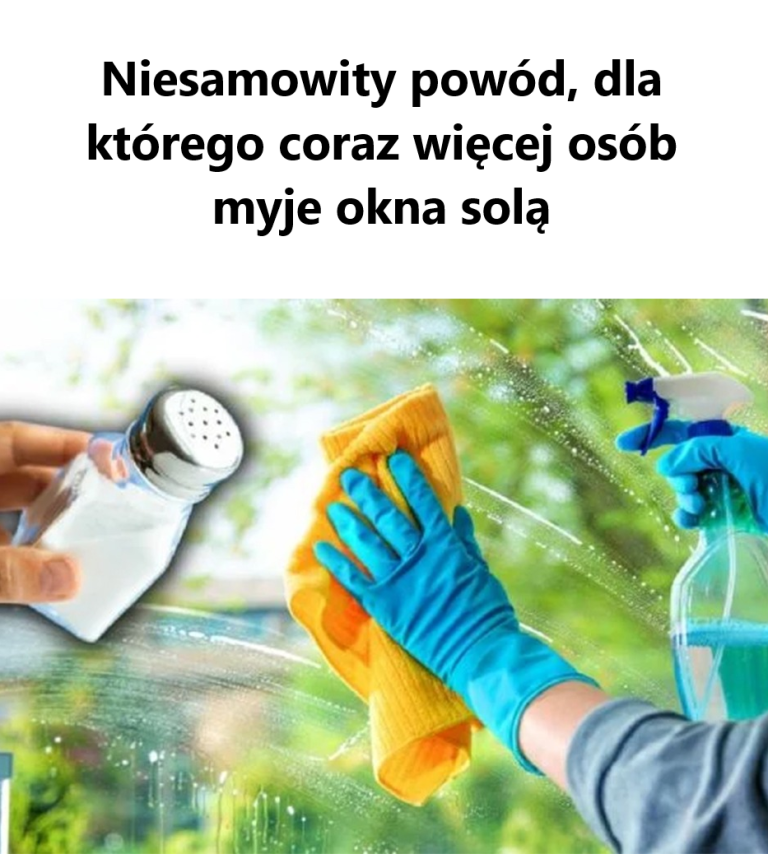 Niesamowity powód, dla którego coraz więcej osób myje okna solą