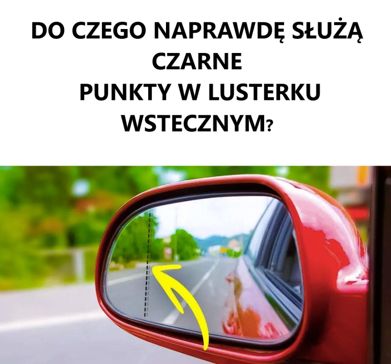 Do czego tak naprawdę służą czarne kropki na lusterkach samochodowych?