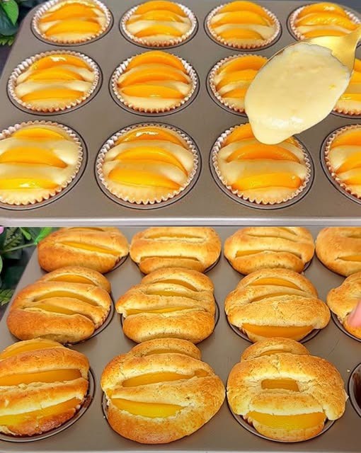 Pyszne muffiny brzoskwiniowe z nutą cytrynową