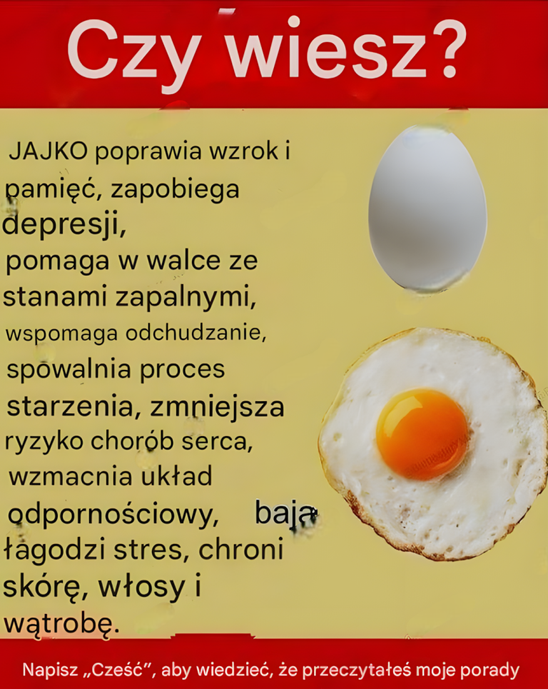 Zjedz jedno jajko na twardo dziennie i zobacz, co się stanie