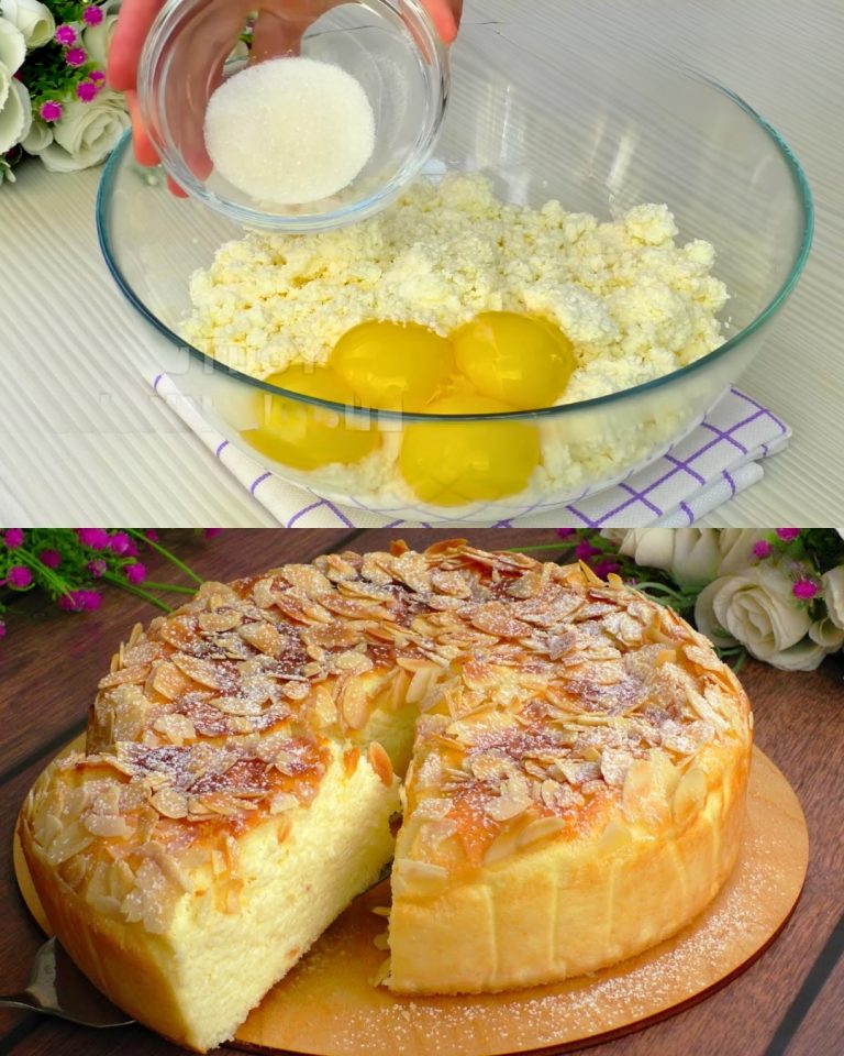 Pastel de quesón y hojuelas de coco