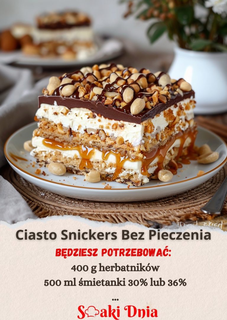 Ciasto Snickers Bez Pieczenia