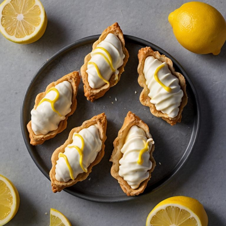 Pikantne cannolis z cytrynową bezą