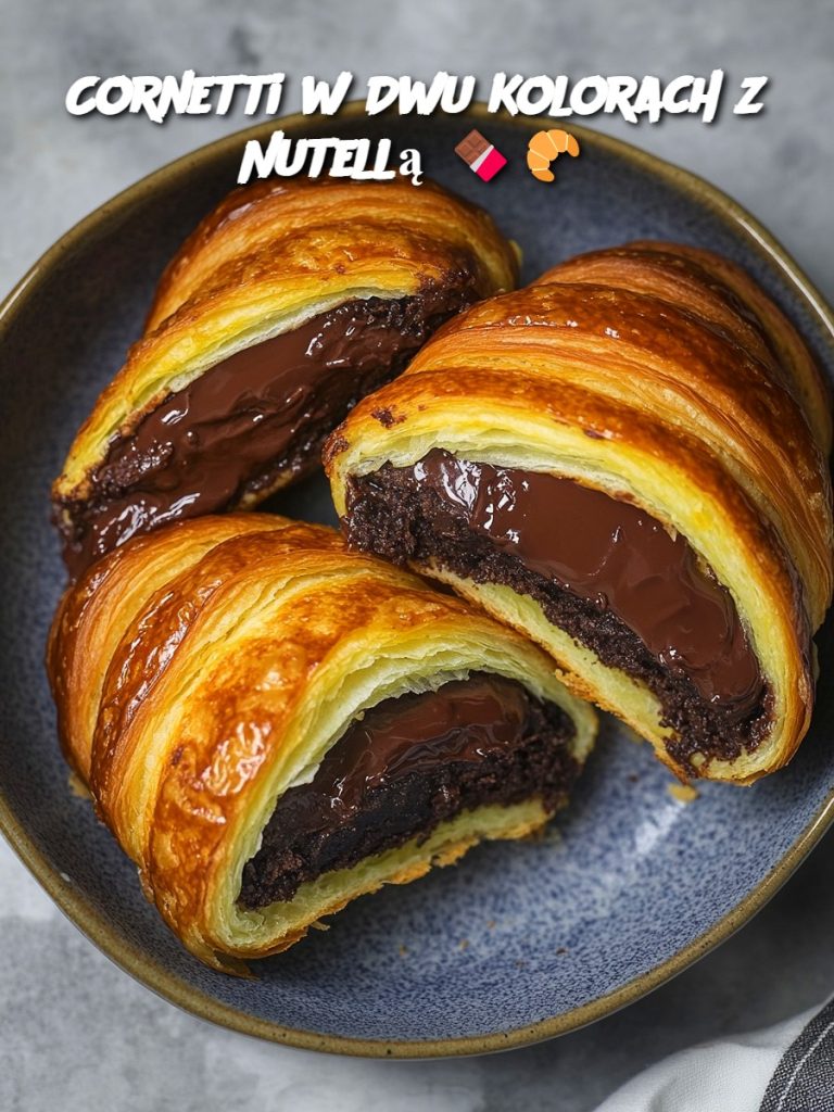 Cornetti w Dwu Kolorach z Nutellą 🍫🥐