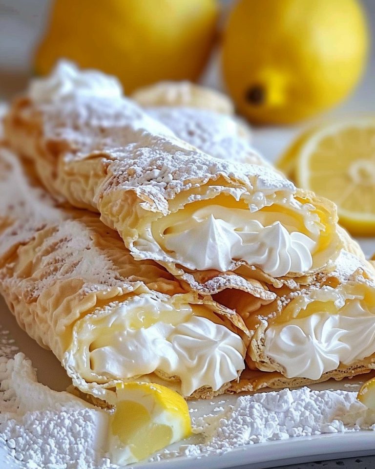 Pikantne Cannoli z Cytrynową Bezą