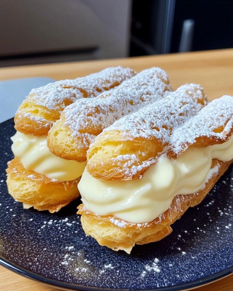 🥐 Domowe eklerki – miękkie, lśniące i wypełnione aksamitnym kremem!