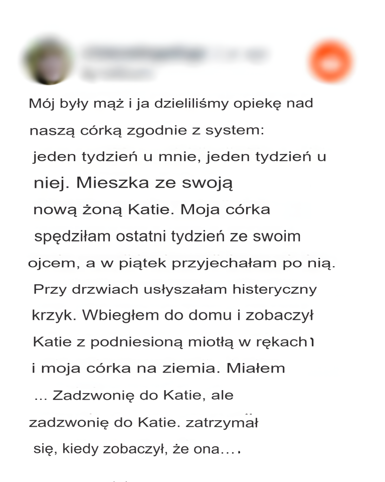 Zanim zdałem sobie sprawę, co się naprawdę dzieje, zobaczyłem, jak moja córka płacze, a nowa żona mojego byłego męża śmieje się w pobliżu