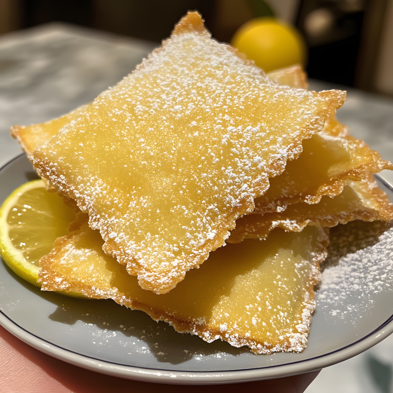 🍋 Cytrynowe ravioli na słodko (smażone)