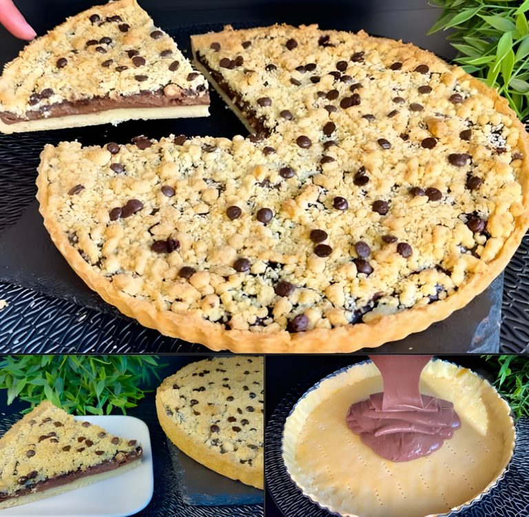 🍫 Tarta z Nutellą i Czekoladową Kruszonką