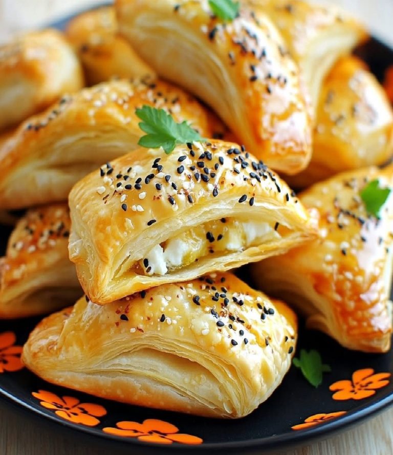 Francuskie Pierożki z Fetą i Ziemniakami – chrupiące i aromatyczne! 🧀🥔