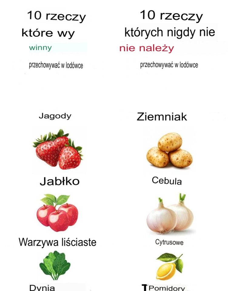 10 produktów, które ZAWSZE powinny być w lodówce (i 10, których NIGDY nie powinno się tam wkładać)