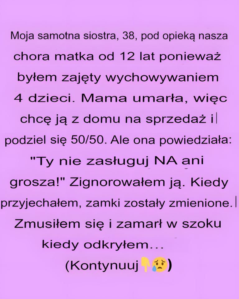 Nie zrezygnuję ze swoich praw tylko dlatego, że nie byłam „oddaną córką”