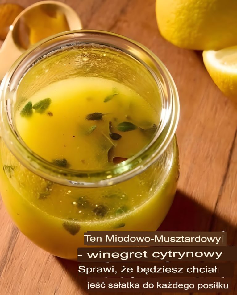 🍋 Miodowo-Musztardowy Winegret z Cytryną 🍯
